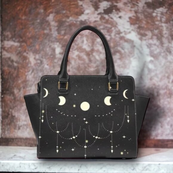 ArtGuion Handbags - Moon Phases Shoulder Bag